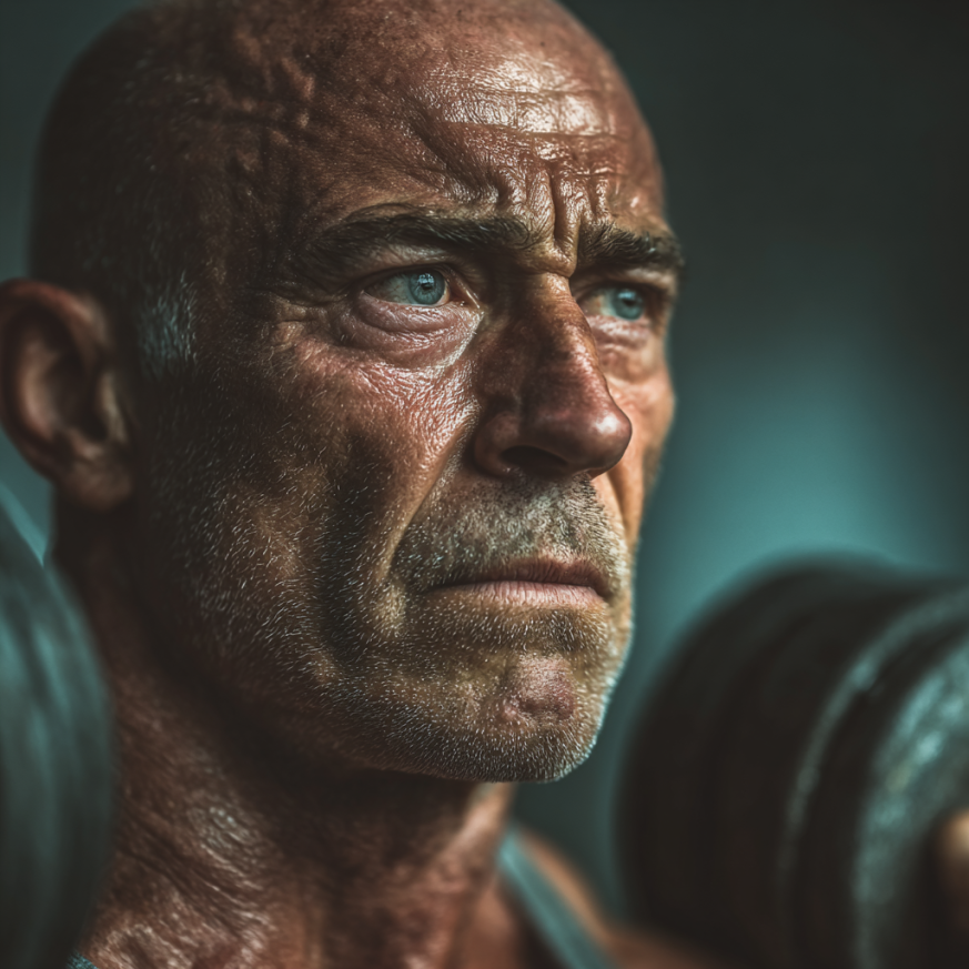 Чоловік в тренажерному залі